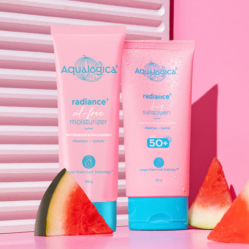 Aqualogica Radiance+ Plump and Protect Combo